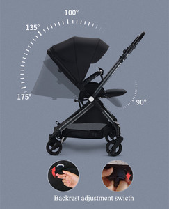 2020 Chine usine haute qualité roue arrière rotation bébé <span class=keywords><strong>landau</strong></span> pliable haute qualité bébé poussette transporteur - Product Image 4