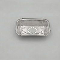 Emballage à emporter pour salade, conteneur en aluminium de 450 ml, barquettes jetables en aluminium avec couvercles