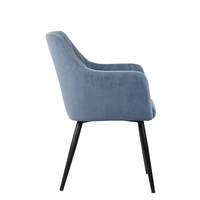 Chaise de salle à manger au design moderne et écologique, structure métallique, chaise de loisirs en velours, mobilier pour la maison, chambre, bureau à domicile, salon