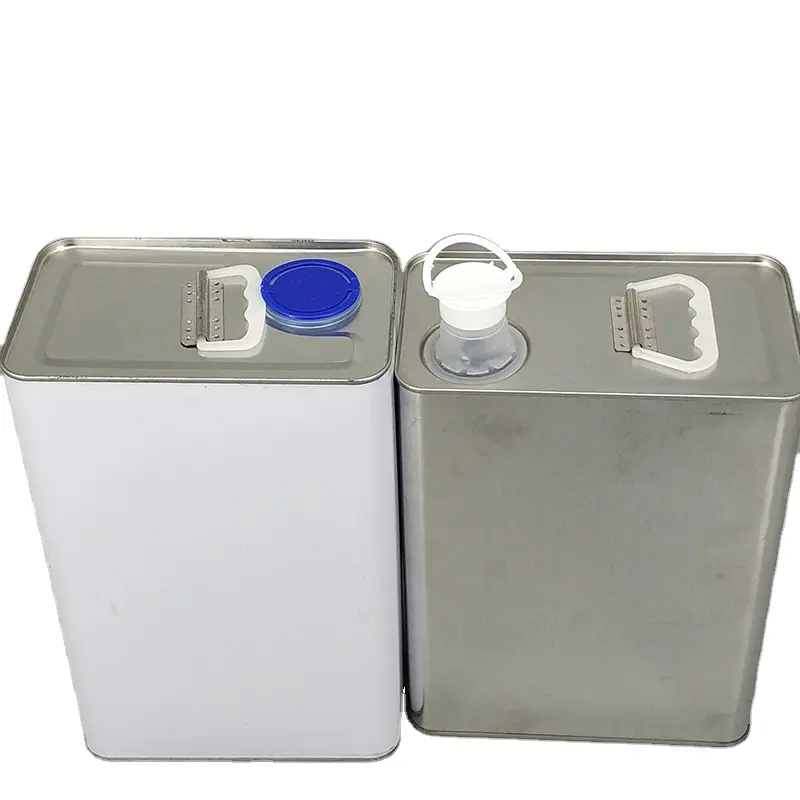 Anti Bocor 4 Liter Motor Oil Square Tin Can dengan Plastik Pull Top