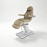 Fauteuil de soin esthétique rose à 4 moteurs chauffant et rotatif, table d'examen médical électrique, table de massage, lit de beauté pour extensions de cils