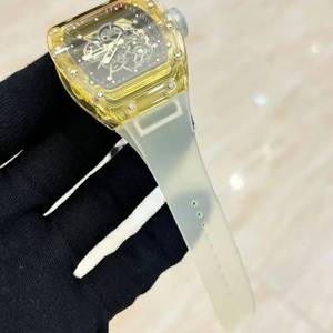 Reloj de Lujo de Alta Calidad 055, Cristal Transparente, Totalmente Automático, Mecánico, para Hombre, Deportivo, Empresarial, Resistente al Agua - Product Image 5