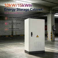 Générateur solaire 10 kW, système de stockage d'énergie avec batterie lithium 15 kWh, station d'alimentation LiFePO4 pour la sauvegarde énergétique résidentielle