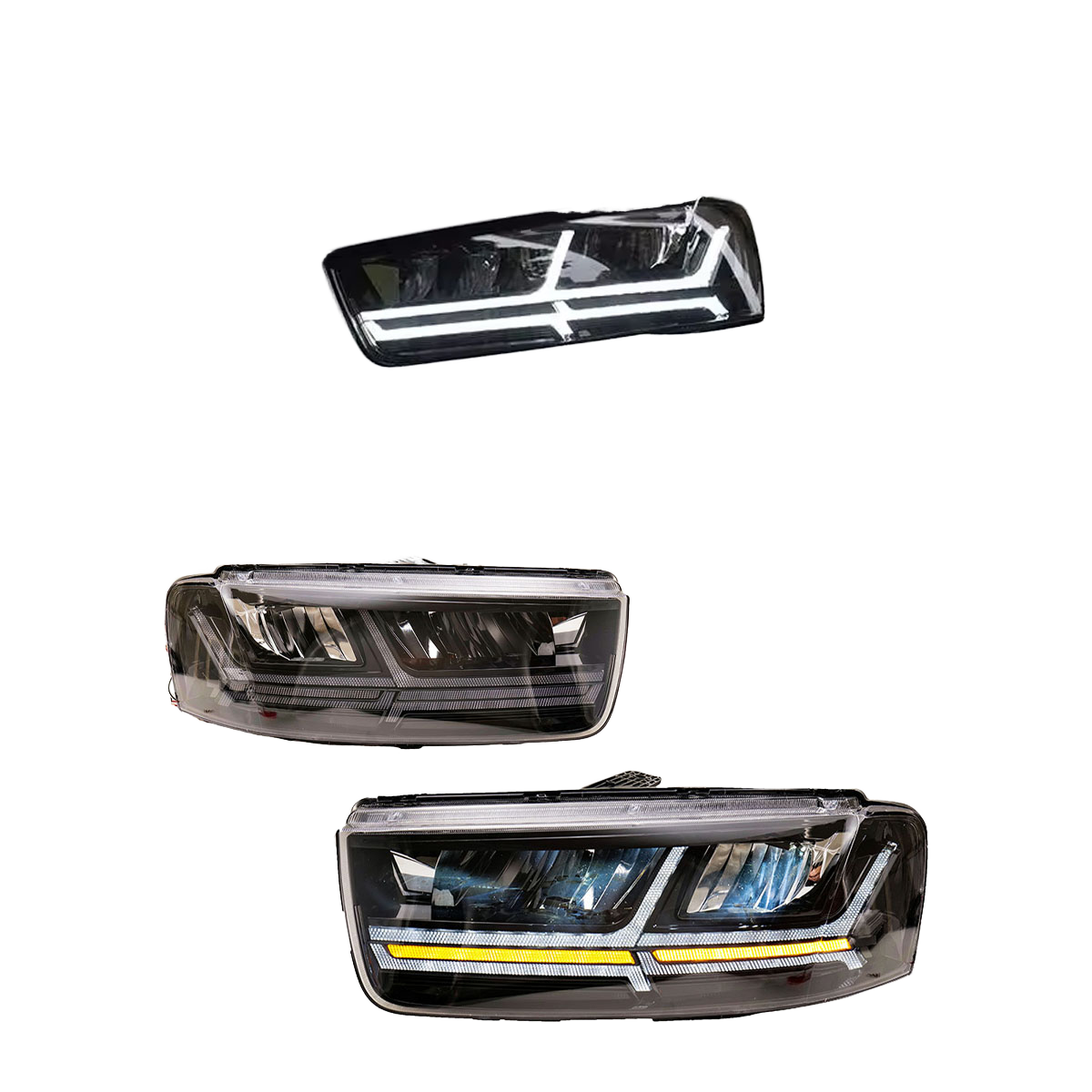 Set Of 2 Headlight Assemblies Compatible With 2012-2014 Chevy Captiva Sport & 2008-2010 Saturn Vue