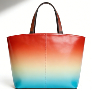 Borsa Tote in Pelle PU con Stampa <span class=keywords><strong>Fragola</strong></span> Personalizzata, Borsa a Tracolla Sfumata per Donne, Ampio Interno, Borsa a Tracolla - Product Image 4