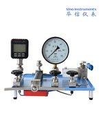 Comparateur de pression hydraulique portable de bureau, calibrateur de pression pneumatique économique HUAXIN, haute précision 1 mbar, pompe à vis sans fin