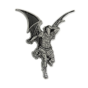 Halloween <span class=keywords><strong>Lucifer</strong></span> Horror Negro cielo <span class=keywords><strong>diablo</strong></span> beso corazón aleación plata chapado suave esmalte solapa Pin moda sombrero decorativo Pin - Product Image 2