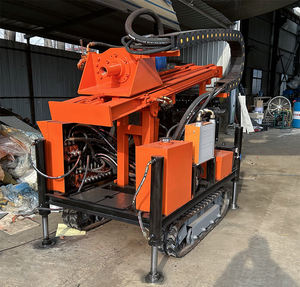 HR-200C <span class=keywords><strong>200m</strong></span> 크롤러 장착 디젤 DTH 물 우물 드릴링 장비 펌프 모터 엔진 핵심 부품이있는 회전 드릴 장비 - Product Image 5