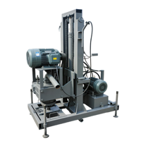 Foreuse rotative portable pour puits d'eau avec boîte de vitesses et pompe 11 kW, profondeur de forage max. 150 m, mobile pour usage agricole