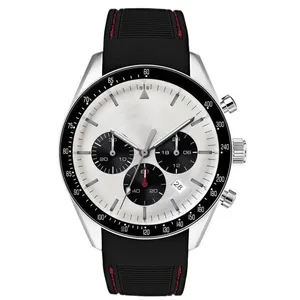 Mexda来样定做耐用316l钢夜光模拟手表计时手表男士皮革手表蒙特霍姆·雷洛杰斯霍姆·奥洛里奥