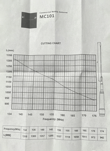 เสาอากาศมือถือ MC101 134-174 MHz  631 แบบเหล็กกล้าไร้สนิม VHF สำหรับวิทยุสมัครเล่น - Product Image 6