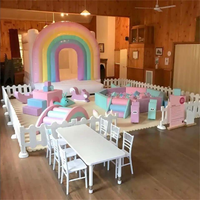Fosse à balles en mousse pour les tout-petits Jeu doux pour les tout-petits aire de jeux Fosses à balles gonflables Piscine pour enfants Ensemble de jeux souples Fosse à balles