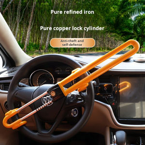 Verrouillage du <span class=keywords><strong>volant</strong></span> C pour voitures, verrouillage <span class=keywords><strong>antivol</strong></span> de véhicule, pince à longueur réglable, <span class=keywords><strong>barre</strong></span> de verrouillage du <span class=keywords><strong>volant</strong></span> à double crochet - Product Image 6