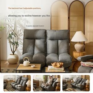 Canapé pliable Kino pour deux personnes, idéal pour la chambre à coucher, le salon, la zone de détente, possibilité de s'asseoir, de s'allonger et de dormir, tout en un, confortable, en tissu, canapé modulaire - Product Image 2