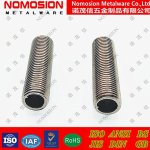 Tige filetée Nomosion Metalware M10, diamètre 10 mm, tube creux en acier inoxydable pour lustres et suspensions - Product Image 1
