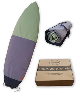 Unisex Canvas Surfboard Bag Cover with Sun Protection for Car Transport for Ocean Surfing without Melted Wax