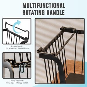 Paquete <span class=keywords><strong>de</strong></span> 4 Cestas Apilables <span class=keywords><strong>de</strong></span> Alambre para Organizar Armarios <span class=keywords><strong>de</strong></span> Despensa, Refrigerador, <span class=keywords><strong>Congelador</strong></span>, Almacenamiento <span class=keywords><strong>de</strong></span> Verduras, Patatas, Cebollas, Frutas - Product Image 5