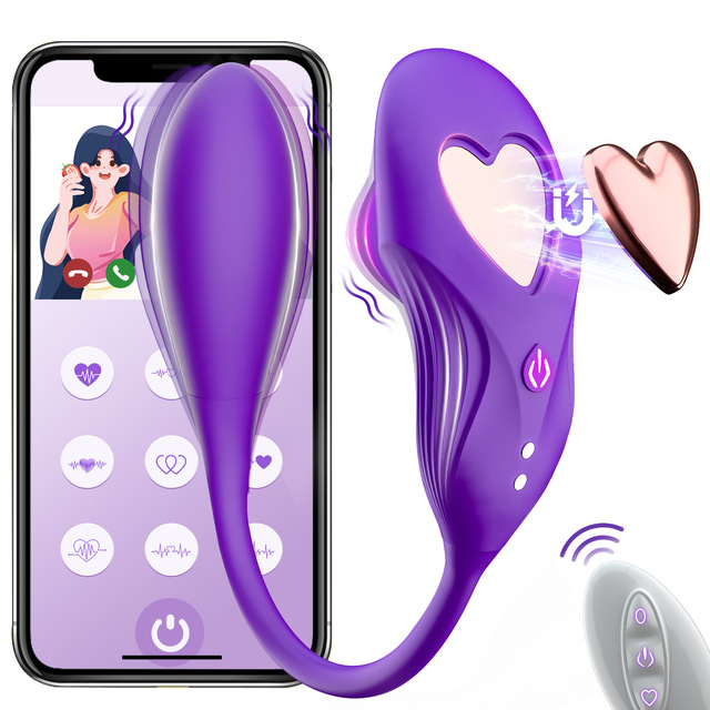 APP Interactive Wearable Love Egg/Long-Distance Remote Control Vibrator/G-Spot & Clit Stimulation for Couples Flirting Play