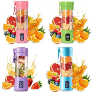 Mini-presse-agrumes portable 6 lames USB pour la maison et la cuisine – Idéal pour jus de fruits et légumes personnels – Blender d'été - Product Image 2