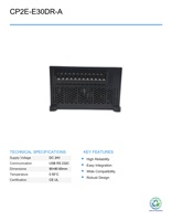 Unité CPU PLC O-M-R CP2E-E30DR-A d'occasion, économique, pour systèmes de contrôle CNC et automatisation industrielle