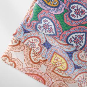 Muestra Gratuita de Tela de Algodón 100% Ecológica con Estampado Digital Personalizado de Encaje Estilo Años 80 para Vestidos de Mujer - Product Image 1