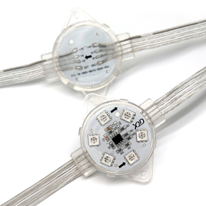 Lampu Pixel LED RGB 40mm Tahan Cuaca Bersertifikasi IP68 untuk Penerangan Dekoratif Garis Bangunan dan Jembatan Dalam dan Luar Ruangan - Product Image 3