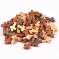 Bois artisanat crucifix en bois jésus croix perles breloques pendentif designer breloques pour bracelet à bricoler soi-même cadeaux chrétiens religieux