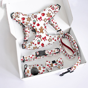 Collar ajustable de boutique de mascotas con estampado colorido para perro, arnés táctico grande para perro, chaleco, Correa resistente y kit de bolsa para caca de perro - Product Image 5