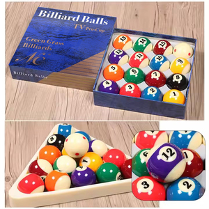 Ensemble standard de huit boules de billard noires de billard en cristal neuf boules grande collection de fournitures de billard américain n ° <span class=keywords><strong>8</strong></span> - Product Image 3