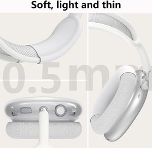 Auriculares 3 en 1, almohadillas para los oídos, <span class=keywords><strong>diadema</strong></span>, <span class=keywords><strong>AirPods</strong></span> <span class=keywords><strong>Max</strong></span> funda protectora para, a prueba de polvo, funda impermeable de silicona TPU - Product Image 4
