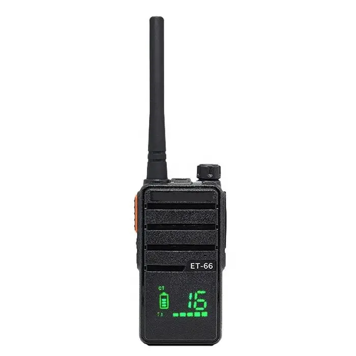 UHF VHF restoran LED ekran uzun mesafe uzun menzilli Analog Internet radyolar Walkie Talkie seti ET-66