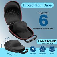 Étui de transport rigide personnalisé en EVA pour casquettes, sac de transport portable pour casquettes de baseball avec poignée et bandoulière amovible disponible