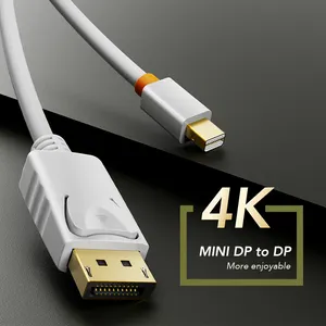 Baru 4K 60Hz Mini DP laki-laki ke laki-laki kabel Mini DP kabel DisplayPort Mini