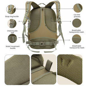 Sac à dos unisexe LUPU BL069 grande capacité, imperméable, style Normcore/Minimaliste, en tissu Oxford, avec fermeture éclair et sangle camouflage, idéal pour l'extérieur - Nouveauté 2026, Vente Flash - Product Image 3