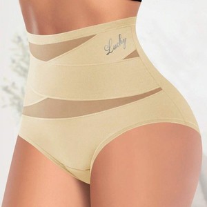<strong>Plus</strong> <strong>Size</strong> Women's High Waist Briefs Nylon Cotton Breathable Underwear Tummy Control Soft Comfort Panties - Product Image 3