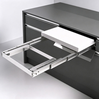 Mécanisme de table extensible en aluminium, glissières télescopiques pour extension de table, quincaillerie pour meubles de salle à manger