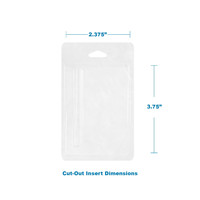Blister en plastique personnalisé de 1ml pour seringue en verre avec carte de couleur