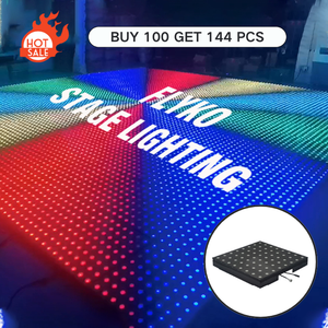 Étanche pour l'intérieur extérieur <span class=keywords><strong>pixels</strong></span> Filaire LED piste de danse numérique portable LED piste de danse Télécommande LED piste de danse vidéo - Product Image 1