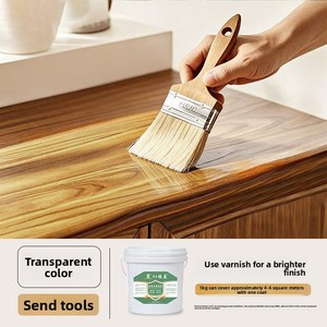 Liangdonglu Blue Water-Based Polyurethane Wood Paint Eco-friendly Glossy Waterproof Sun-resistant for Renovating Wood Outdoor - Product Image 6