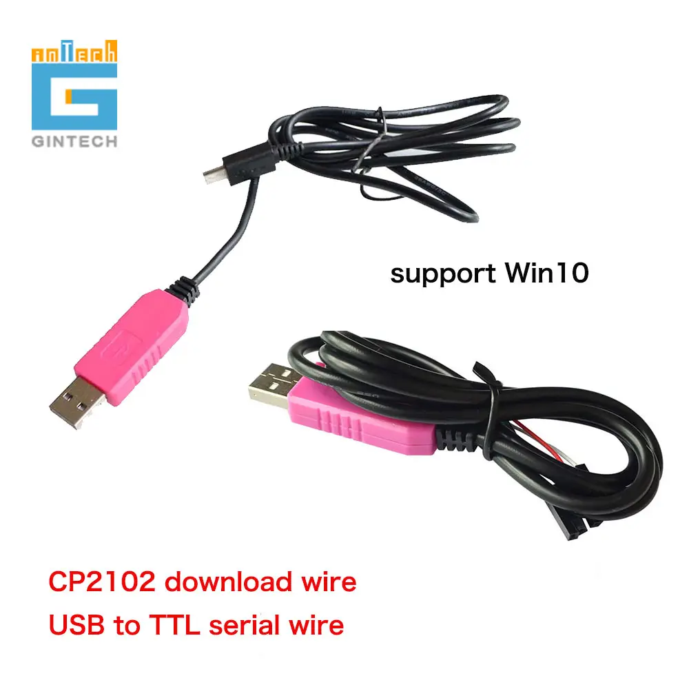 MICRO USB 5PIN 1M CP2102 USB To UART TTL Cable Module 4 Pin 4P Serial Adapter Download Cable Module For Win10 For Raspberry Pi