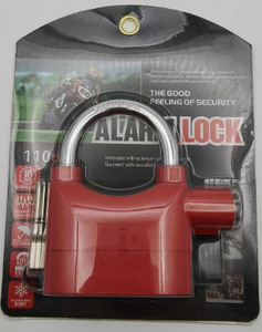 <span class=keywords><strong>Cadenas</strong></span> à chaîne en plastique durable en alliage d'aluminium multicolore en option vélo moto clé déverrouiller <span class=keywords><strong>avec</strong></span> fonction d'alarme - Product Image 4