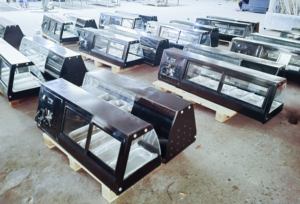 <span class=keywords><strong>Vitrina</strong></span> Refrigerada Personalizada para Mostrador con Descongelación Automática, Ventilación LED y Exhibición de Sushi en Mesa - Product Image 3