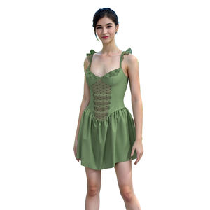 Pyjama de luxe en satin respirant et lisse pour femme, <span class=keywords><strong>robe</strong></span> de chambre florale en soie avec broderie en dentelle, col en V, longueur genou, <span class=keywords><strong>corset</strong></span> transparent pour le printemps - Product Image 4