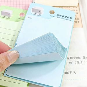 Soft Color Foldable Memo Pads 50 Each Multi-Color Dots/Lines/Grids/Blank Patterns Self-Adhesive Office Study - Product Image 3