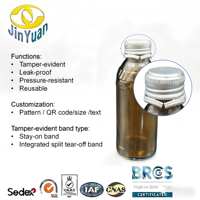 Tapas de Aluminio ROPP 28 con Anillo Antirrobo Integrado, Cierres Reutilizables para Botellas de Neutracéuticos, Concentrados de Jugos y Esenciales