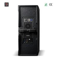 Système de sonorisation actif bi-amplifié professionnel 1200W avec DSP allemand, enceintes de monitoring de scène extérieures à double haut-parleur de 8 pouces