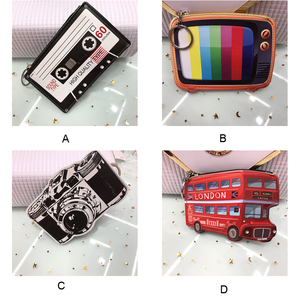 Monedero Creativo de Regalo, Diseño Retro de Cinta de Auto, Televisión, Cuero PU, Tarjetero, Monedero para Niños, Bolsa de Almacenamiento - Product Image 2