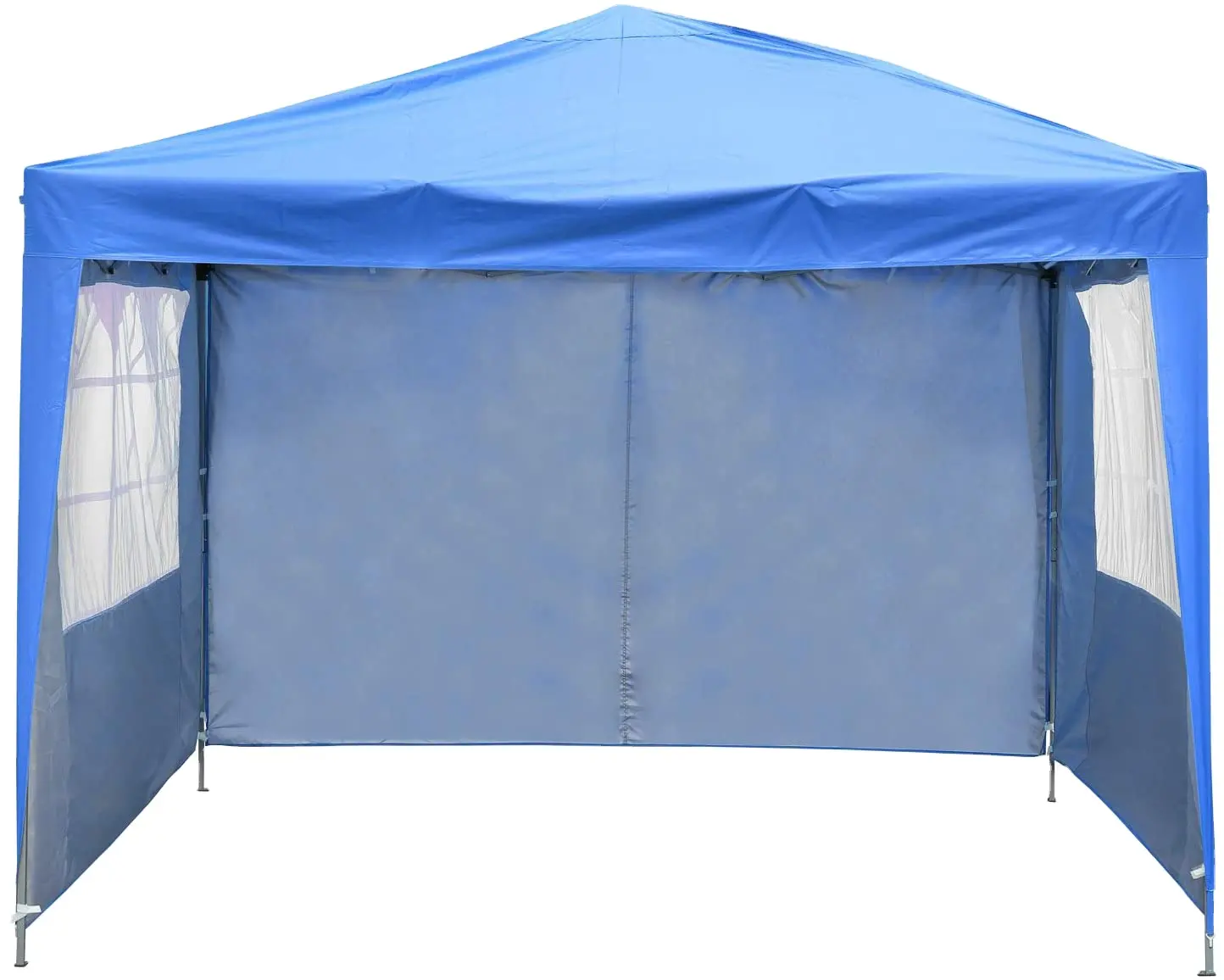 folding Shelter Canopy 10' x 10'ft with side walls,with 4 Removable Sidewalls Blue gazebo