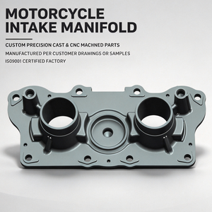 Colector de Admisión de Doble Puerto, Fundido y Mecanizado por CNC, para Motocicletas - Product Image 1