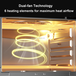 Horno de Convección de Gran Volumen con Puertas Francesas, Freidora de Aire Digital de Sobremesa con Ventana Visible - Product Image 1